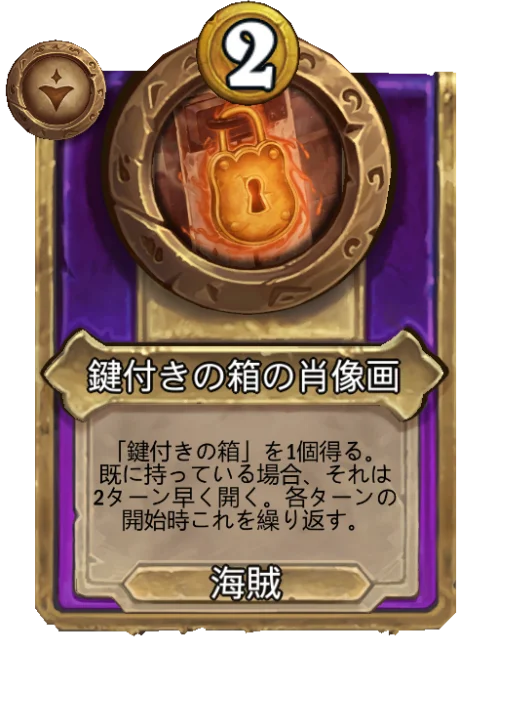 鍵付きの箱の肖像画