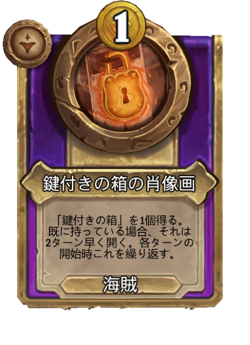 鍵付きの箱の肖像画